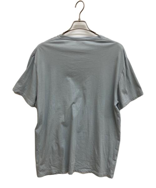 ALEXANDER McQUEEN（アレキサンダーマックイーン）ALEXANDER McQUEEN (アレキサンダーマックイーン) ロゴTシャツ ブルー サイズ:Ｍの古着・服飾アイテム