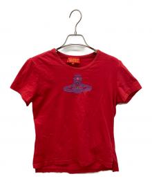 Vivienne Westwood RED LABEL（ヴィヴィアンウエストウッドレッドレーベル）の古着「オーブ刺繍半袖Tシャツ」｜レッド