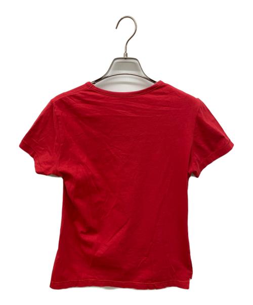 Vivienne Westwood RED LABEL（ヴィヴィアンウエストウッドレッドレーベル）Vivienne Westwood RED LABEL (ヴィヴィアンウエストウッドレッドレーベル) オーブ刺繍半袖Tシャツ レッド サイズ:2の古着・服飾アイテム
