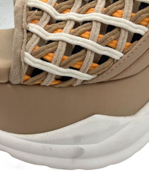 LANVIN en Bleu（ランバンオンブルー）LANVIN en Bleu (ランバンオンブルー) プラットフォームバックストラップメッシュサンダル ベージュ サイズ:Lの古着・服飾アイテム