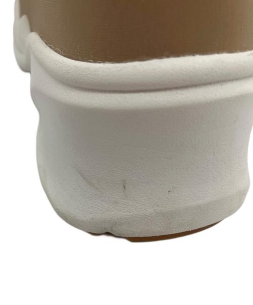 LANVIN en Bleu（ランバンオンブルー）LANVIN en Bleu (ランバンオンブルー) プラットフォームバックストラップメッシュサンダル ベージュ サイズ:Lの古着・服飾アイテム