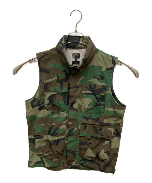 THE NORTH FACE（ザ ノース フェイス）THE NORTH FACE (ザ ノース フェイス) NOVELTY GLOBE TREKKER VEST グリーン サイズ:Sの古着・服飾アイテム