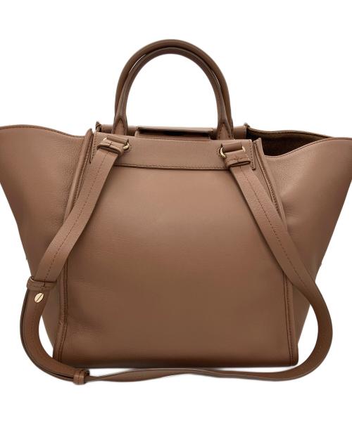 MaxMara（マックスマーラ）MaxMara (マックスマーラ) 2WAYバッグ ブラウンの古着・服飾アイテム