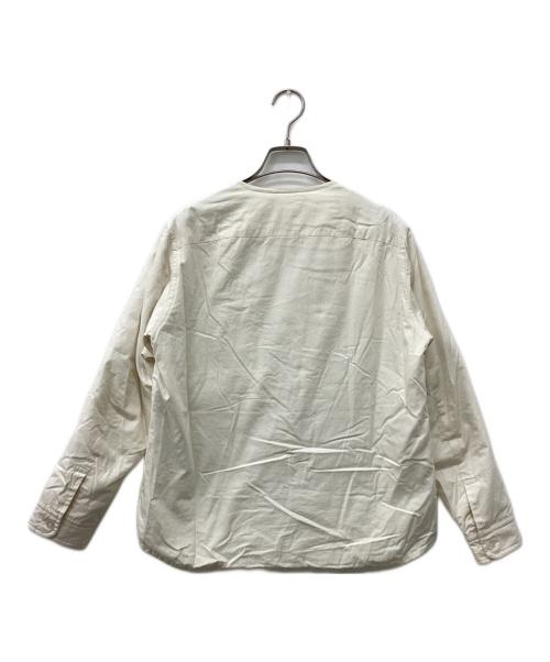 ゴーシュ（ゴーシュ）ゴーシュ (ゴーシュ) ノーカラーダウンシャツ アイボリー サイズ:2の古着・服飾アイテム