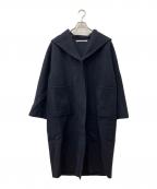 TENNE HANDCRAFTED MODERNテン ハンドクラフテッド モダン）の古着「ウールフーデットコート」｜ネイビー