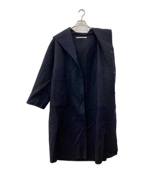 TENNE HANDCRAFTED MODERN（テン ハンドクラフテッド モダン）TENNE HANDCRAFTED MODERN (テン ハンドクラフテッド モダン) ウールフーデットコート ネイビー サイズ:Freeの古着・服飾アイテム