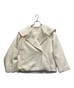 CELFORDセルフォード）の古着「ビックカラーショートコート」｜アイボリー