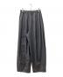 Curensology (カレンソロジー) ウールストレッチドロストパンツストライプワイドスラックス グレー サイズ:Free 未使用品：15000円