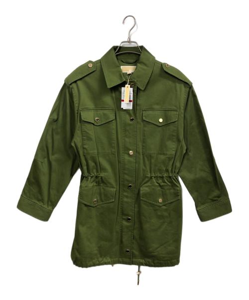 MICHAEL MICHAEL KORS（マイケル マイケルコース）MICHAEL MICHAEL KORS (マイケル マイケルコース) Stretch Organic Cotton Anorak グリーン サイズ:XSの古着・服飾アイテム