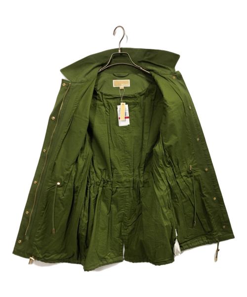 MICHAEL MICHAEL KORS（マイケル マイケルコース）MICHAEL MICHAEL KORS (マイケル マイケルコース) Stretch Organic Cotton Anorak グリーン サイズ:XSの古着・服飾アイテム