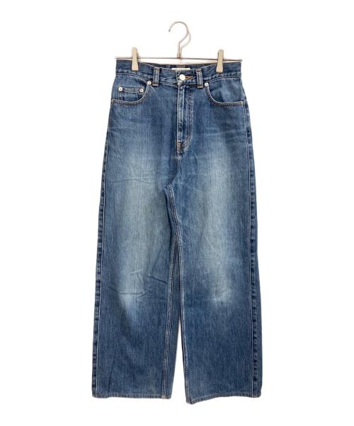 MACPHEE（マカフィー）MACPHEE (マカフィー) コットンデニム ワイドストレートパンツ インディゴ サイズ:34の古着・服飾アイテム
