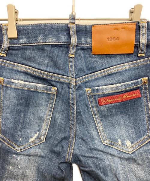 DSQUARED2（ディースクエアード）DSQUARED2 (ディースクエアード) Medium Waist Skinny Jean/ミディアムウエストスキニーデニム インディゴ サイズ:34の古着・服飾アイテム