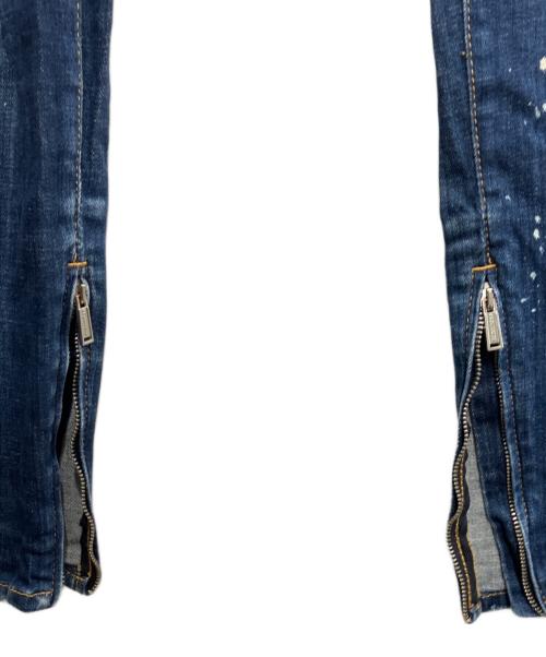 DSQUARED2（ディースクエアード）DSQUARED2 (ディースクエアード) Medium Waist Skinny Jean/ミディアムウエストスキニーデニム インディゴ サイズ:34の古着・服飾アイテム