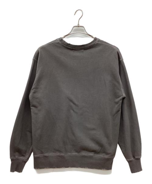 jieda（ジエダ）jieda (ジエダ) J LOGO DAMEGE SWEAT CREW ブラウン サイズ:1の古着・服飾アイテム