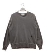 jiedaジエダ）の古着「J LOGO DAMEGE SWEAT CREW」｜ブラウン