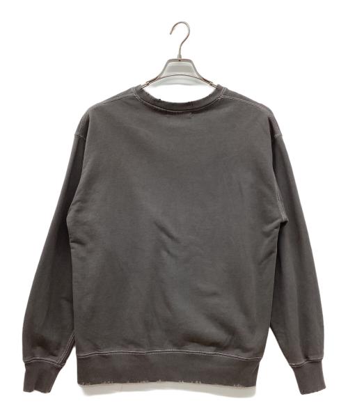 jieda（ジエダ）jieda (ジエダ) J LOGO DAMEGE SWEAT CREW ブラウン サイズ:1の古着・服飾アイテム