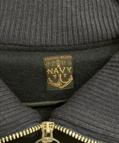 KAPITAL（キャピタル）KAPITAL (キャピタル) Flannel Zip Beacon Blouson Navy/フランネルジップビーコンブルゾン ネイビー サイズ:XLの古着・服飾アイテム