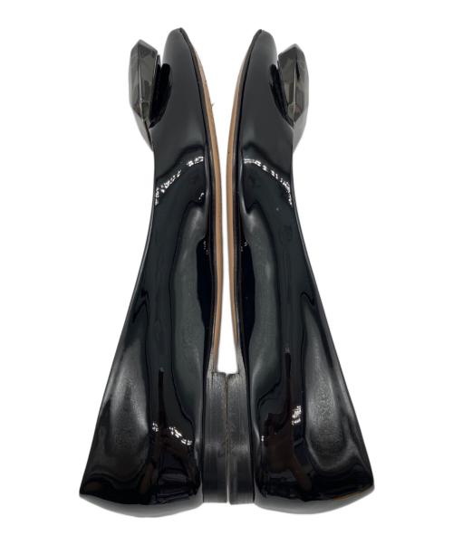 Gianvito Rossi（ジャンヴィト ロッシ）Gianvito Rossi (ジャンヴィト ロッシ) ビジュー付フラットパンプス ブラック サイズ:38 1/2の古着・服飾アイテム