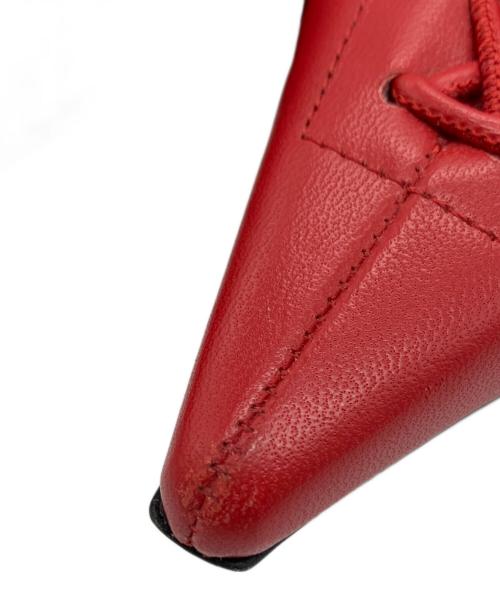 JIMMY CHOO（ジミーチュウ）JIMMY CHOO (ジミーチュウ) レースアップパンプス ポストボックス・レッド サイズ:39の古着・服飾アイテム