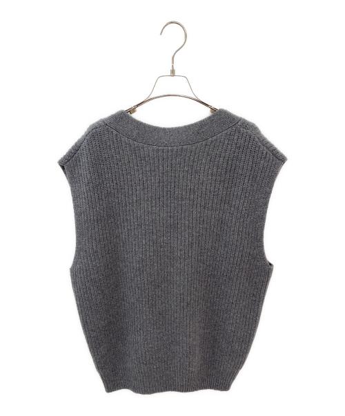 L'appartement（アパルトモン）L'appartement (アパルトモン) Knit Vest グレー サイズ:Free 未使用品の古着・服飾アイテム