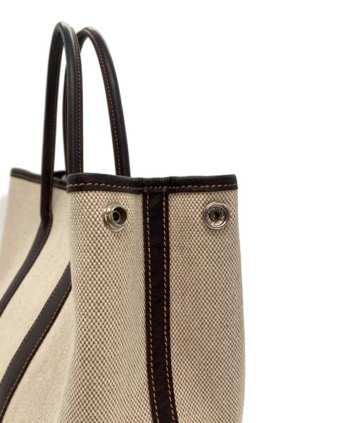 HERMES（エルメス）HERMES (エルメス) ガーデンパーティ TPM トートバッグ ベージュ×ブラウンの古着・服飾アイテム