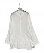 LES ATELIERS FRANCAIS DE CONFECTIONル アトリエフランセ デ コンフェクション）の古着「HENLY NECK L/SL シャツ」｜ホワイト