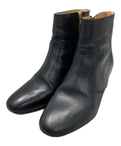 A.P.C.（アーペーセー）A.P.C. (アーペーセー) ショートブーツ ブラック サイズ:37の古着・服飾アイテム