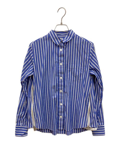 sacai（サカイ）sacai (サカイ) ストライプシャツ ブルー×ホワイト サイズ:1の古着・服飾アイテム