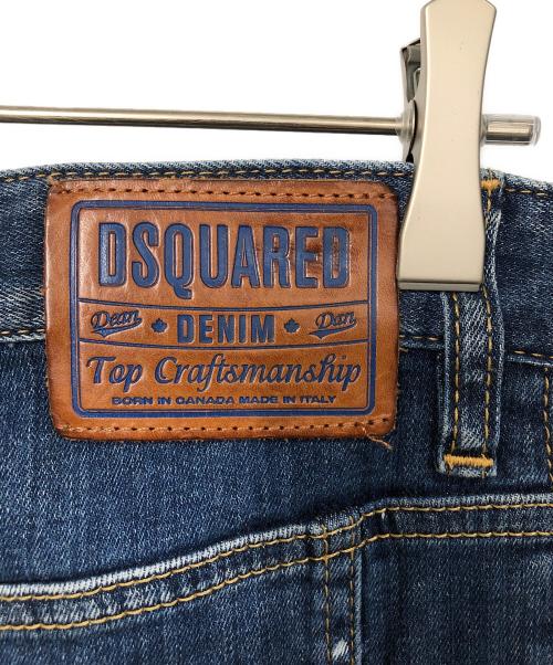 DSQUARED2（ディースクエアード）DSQUARED2 (ディースクエアード) ダメージ加工デニムパンツ インディゴ サイズ:46の古着・服飾アイテム
