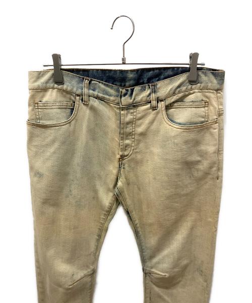 BALMAIN（バルマン）BALMAIN (バルマン) ブリーチ加工デニムパンツ ホワイト サイズ:33の古着・服飾アイテム