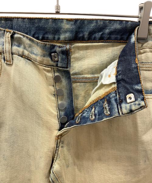 BALMAIN（バルマン）BALMAIN (バルマン) ブリーチ加工デニムパンツ ホワイト サイズ:33の古着・服飾アイテム