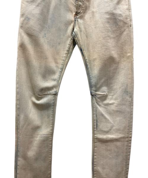 BALMAIN（バルマン）BALMAIN (バルマン) ブリーチ加工デニムパンツ ホワイト サイズ:33の古着・服飾アイテム