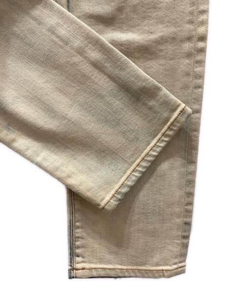 BALMAIN（バルマン）BALMAIN (バルマン) ブリーチ加工デニムパンツ ホワイト サイズ:33の古着・服飾アイテム