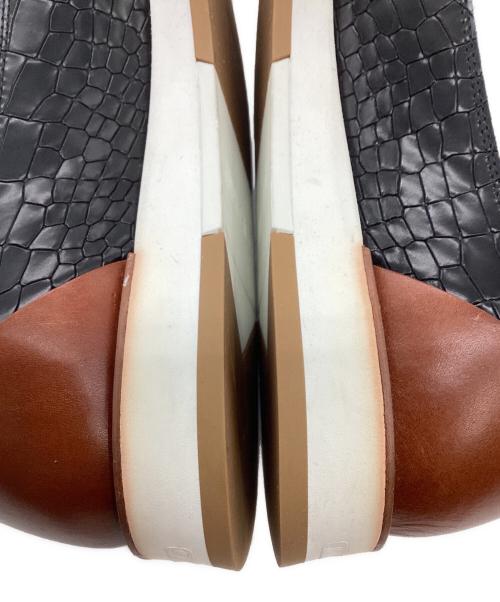 JIMMY CHOO（ジミーチュウ）JIMMY CHOO (ジミーチュウ) クロコ調 ローカットスニーカー ブラック サイズ:43の古着・服飾アイテム