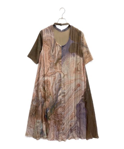 Ameri（アメリ）Ameri (アメリ) MEDI ERIN WRINKLE DRESS カーキ サイズ:Sの古着・服飾アイテム