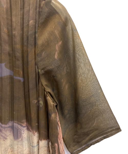 Ameri（アメリ）Ameri (アメリ) MEDI ERIN WRINKLE DRESS カーキ サイズ:Sの古着・服飾アイテム