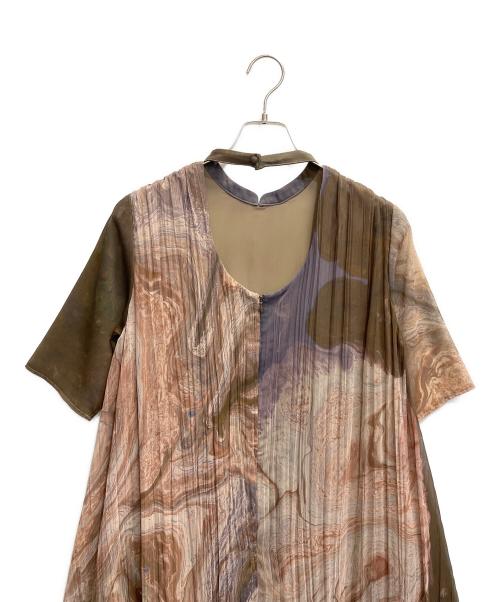 Ameri（アメリ）Ameri (アメリ) MEDI ERIN WRINKLE DRESS カーキ サイズ:Sの古着・服飾アイテム