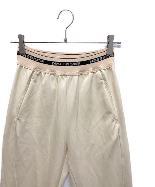 THINGS THAT MATTER（シングスザットマター）THINGS THAT MATTER (シングスザットマター) SCUBA JERSEY JOG PANTS アイボリー サイズ:1の古着・服飾アイテム