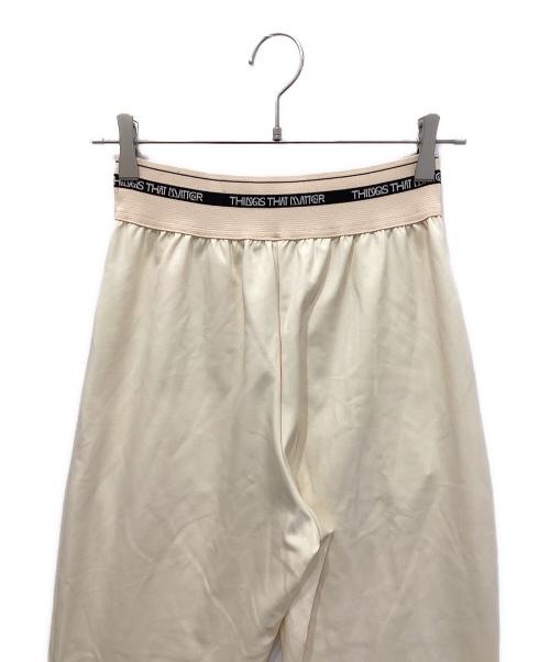 THINGS THAT MATTER（シングスザットマター）THINGS THAT MATTER (シングスザットマター) SCUBA JERSEY JOG PANTS アイボリー サイズ:1の古着・服飾アイテム