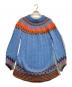 MM6 Maison Margiela（エムエムシックスメゾンマルジェラ）の古着「FAIR ISLE KNIT/フェアアイルニット」｜ブルー