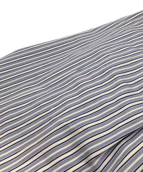 URBAN RESEARCH（アーバンリサーチ）URBAN RESEARCH (アーバンリサーチ) トーマスメイソンバンドカラーオーバーシャツ 長袖ストライプシャツ ブルー サイズ:Ｌの古着・服飾アイテム