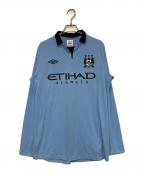 UMBROアンブロ）の古着「Manchester City 12/13 ホームユニフォーム」｜ブルー
