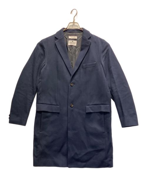 BEAUTY&YOUTH（ビューティーアンドユース）BEAUTY&YOUTH (ビューティーアンドユース) メルトンチェスターコート ネイビー サイズ:Lの古着・服飾アイテム
