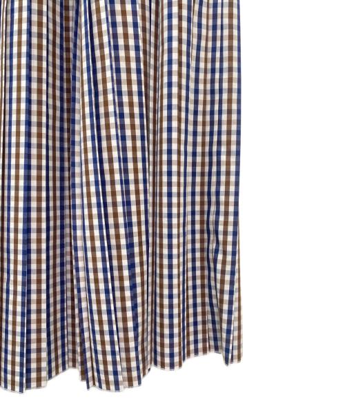 MADISON BLUE（マディソンブルー）MADISON BLUE (マディソンブルー) マルチギンガムチェックスカート CHECKEDBROWN サイズ:01(S)の古着・服飾アイテム