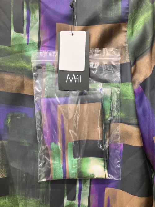 M・Fil（エムフィル）M・Fil (エムフィル) プリントボウタイブラウス マルチカラー サイズ:38の古着・服飾アイテム