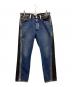 TANAKA（タナカ）の古着「THE STRAIGHT JEAN TROUSERS」｜インディゴ×ブラック