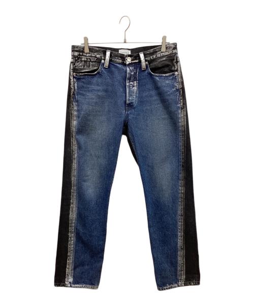 TANAKA（タナカ）TANAKA (タナカ) THE STRAIGHT JEAN TROUSERS インディゴ×ブラック サイズ:30の古着・服飾アイテム