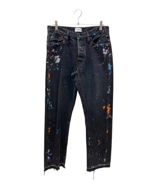 TANAKA（タナカ）TANAKA (タナカ) THE STRAIGHT JEAN TROUSERS ブラック サイズ:30の古着・服飾アイテム