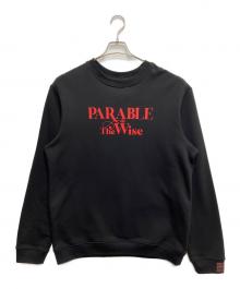 RAF SIMONS（ラフシモンズ）の古着「Fitting crerw neck sweater Parable/スウェット」｜ブラック