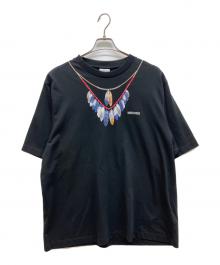 MARCELO BURLON（マルセロバーロン）の古着「Double chain t-shirt（ダブルチェーン ティーシャツ）」｜ブラック